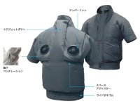 画像3: EK3630【空調服(R)セット】空調服(R)ブルゾン・ファン・バッテリー(充電器付)／半袖・エレファン